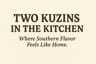 TWO KUZINS IN THE KITCHEN