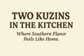 TWO KUZINS IN THE KITCHEN