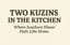 TWO KUZINS IN THE KITCHEN
