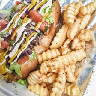 Philly Cheese Steak fries , onion rings, okra, taters tots Basket