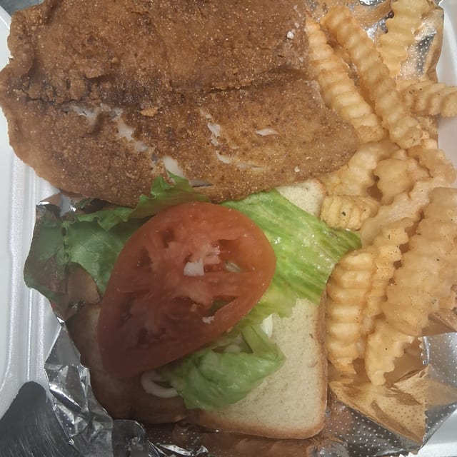 Flounder Sandwich.