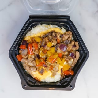 Steak Tips & Grits