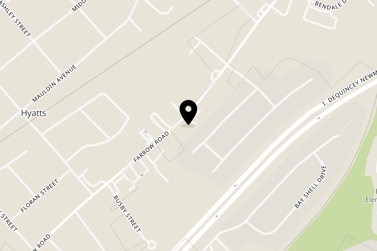 Map showing the location of TWO KUZINS IN THE KITCHEN on 5350 Farrow Rd in Columbia
